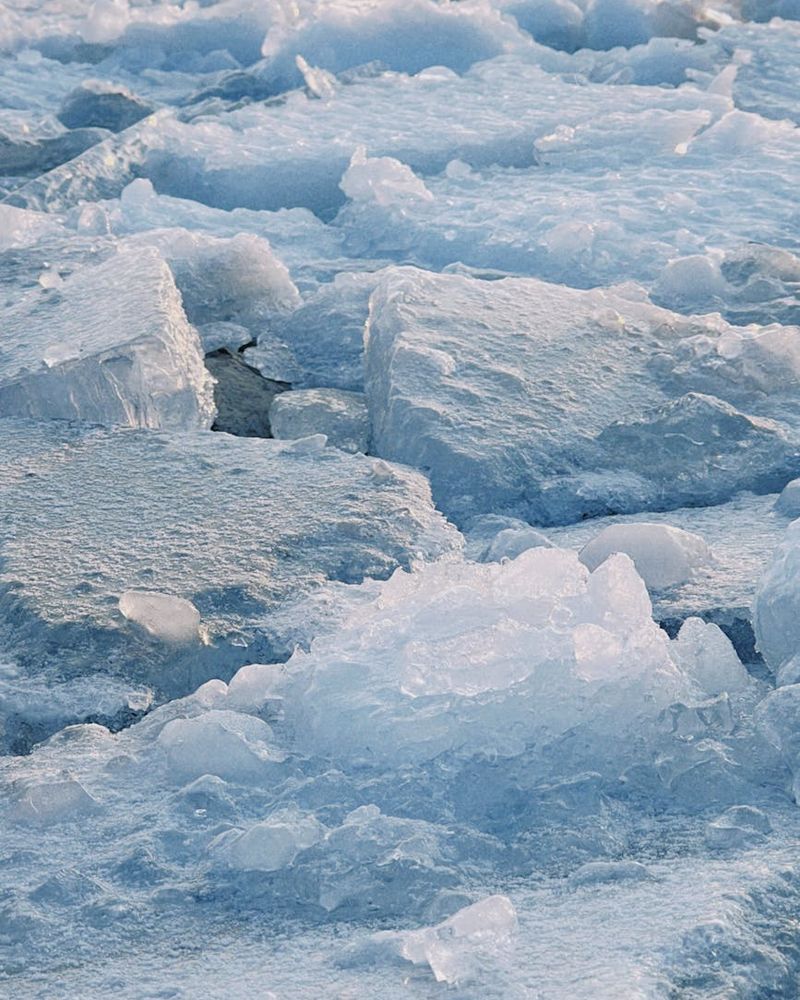 Abstract ice crystal formation resembling morning energy