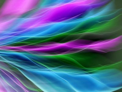 Soft abstract waves representing air flow and rhythm